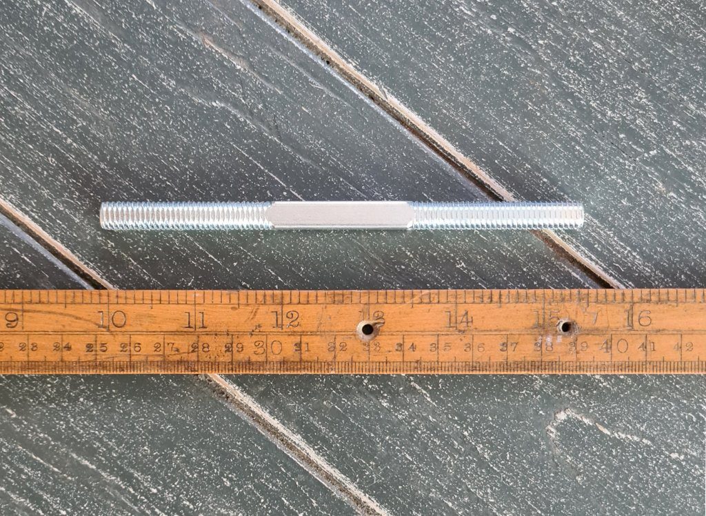 Door Handle Spindle Threaded Each End 5/16" (7.8mm) x 140mm