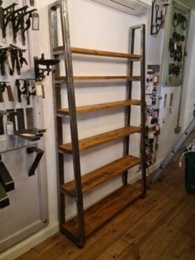 Metal Shelving END FRAME ONLY Graduated Floor Standing 300>140 x 1800mm High