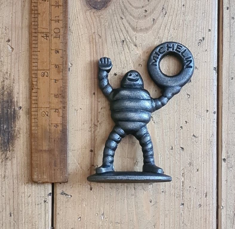 Paperweight Ornament MICHELIN MAN Cast Antique Iron 95mm - Image 2