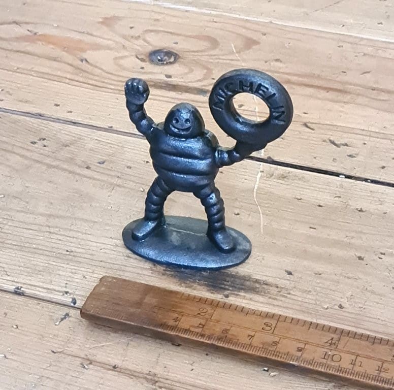 Paperweight Ornament MICHELIN MAN Cast Antique Iron 95mm
