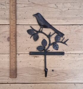 Coat Hook BIRD IN TREE Upcycled 160mm x 230mm High - P5