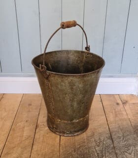 Bucket Large Upcycled Wooden Handle 300mm Diameter x 320mm High