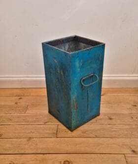Waste Bin BISCUIT BOX Painted Upcycled 250 x 250 x 500mm High