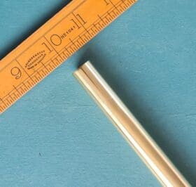 Wardrobe Rail Curtain Rod Solid BRASS Hollow 500mm x 15mm