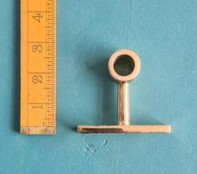 Wardrobe Rail Centre Support Hanging Solid Brass 66mm x 16mm Diameter