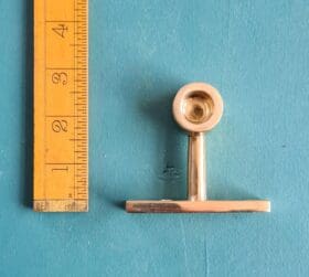 Wardrobe Rail End Support Hanging Solid BRASS 66mm x 16mm Diameter