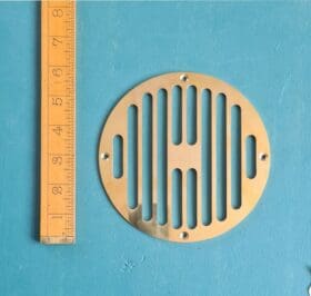Air Vent Polished Brass 150mm Diameter
