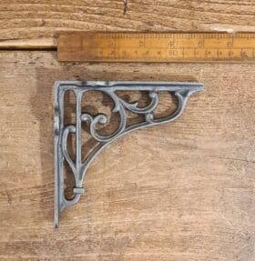 Shelf Bracket HERITAGE Cut Off Cast Antique Iron 125 x 125mm