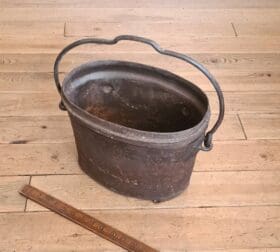 Cauldron Upcycled Oval Shape Antique Galvanised Finish 400mm