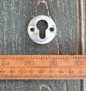 Keyhole Mirror Hanger Inset Recessed 30mm Dia x 6mm ZP