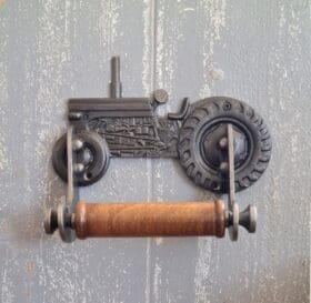 Toilet Roll Holder VINTAGE TRACTOR Drop In Antique Iron 205mm x 180mm