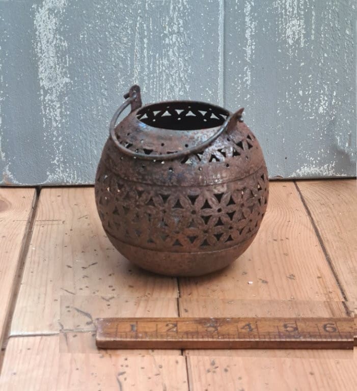 Moroccan Pierced GLOBE Lantern Small 120mm Dia x 120mm High