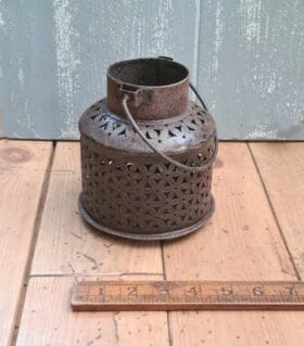 Moroccan Pierced CHURN Lantern Small 120mm Diameter x 150mm High