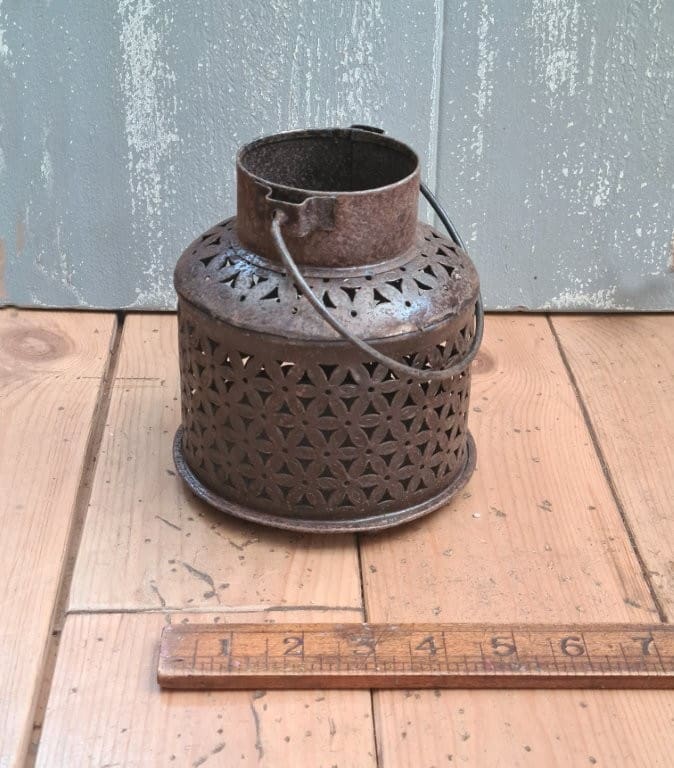 Moroccan Pierced CHURN Lantern Small 120mm Diameter x 150mm High