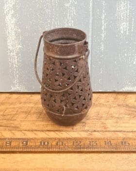 Moroccan Pierced BOTTLE GOURD Lantern Small 85mm Dia x 150mm High
