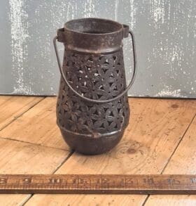 Moroccan Pierced BOTTLE GOURD Lantern 100mm Dia x 180mm High