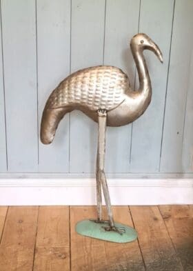 Ornament Tin FLAMINGO Upcycled Sheet Metal 600mm